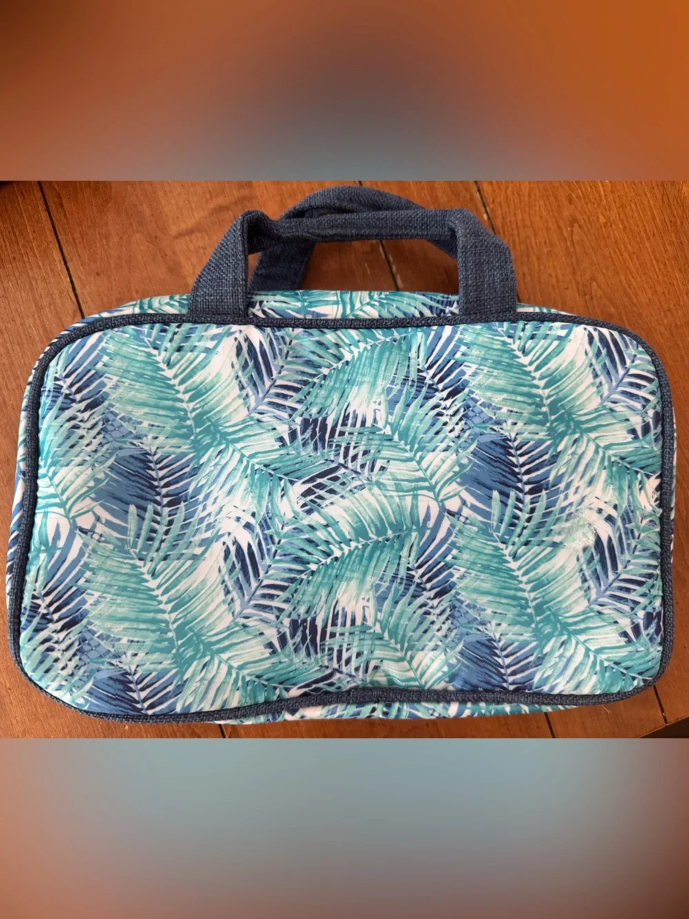 Tommy Bahama Green & Blue Palms, Cosmetic Makeup Travel Toiletry Organizer Bag